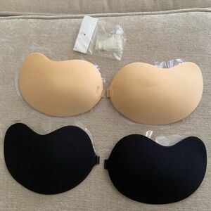 Amazon Nude and Black Strapless Bras